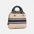 LADY HANDBAG MADE OF RATTAN