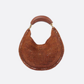 SUMMER BANANA BAG MADE OF RAFFIA