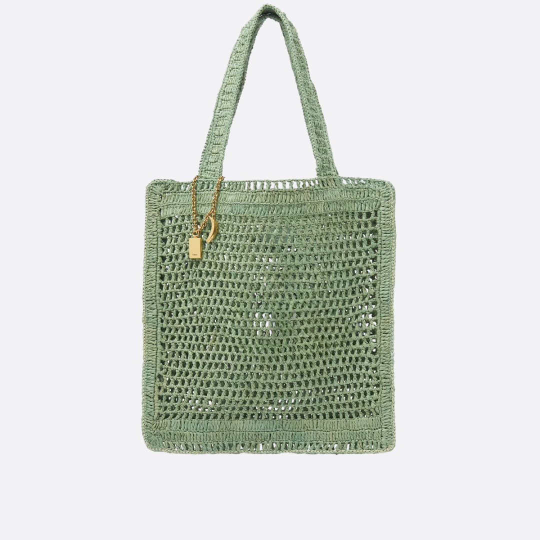 SUMMER BANANA BAG MADE OF RAFFIA