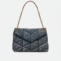 LOULOU PUFFER BAG MADE OF QUILTED VINTAGE DENIM